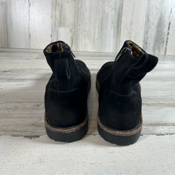 Birkenstock Women’s Melrose Black Suede Leather Ankle Boots Size 9 EU 40 - Picture 4 of 7